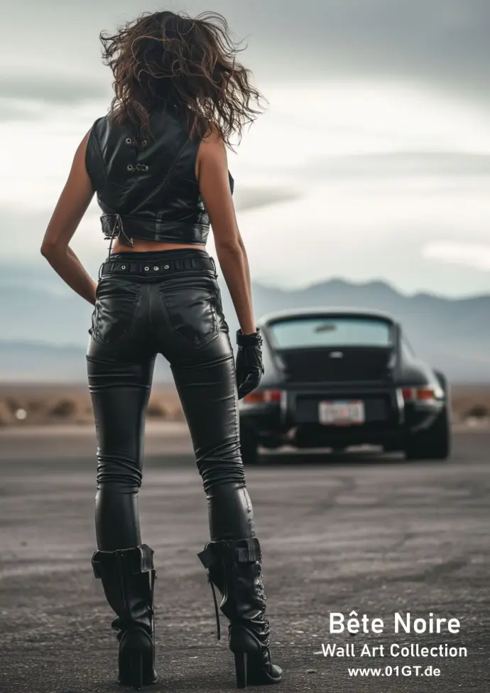 publicité bete noire porsche 911